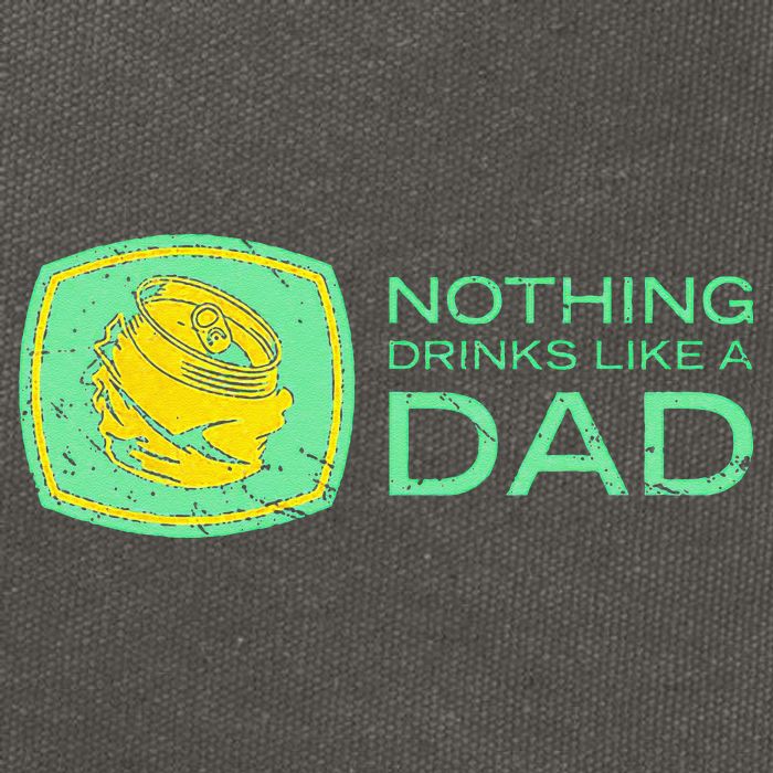 Nothing Drinks Like A Dad Cotton Canvas Backpack