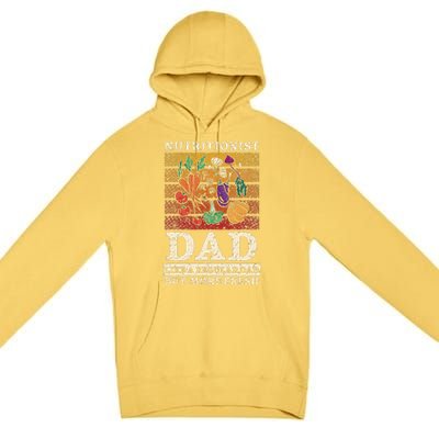 Nutritionist Dad Like A Regular Dad But More Fresh Premium Pullover Hoodie