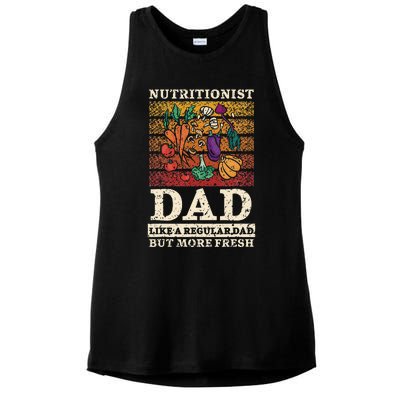 Nutritionist Dad Like A Regular Dad But More Fresh Ladies PosiCharge Tri-Blend Wicking Tank