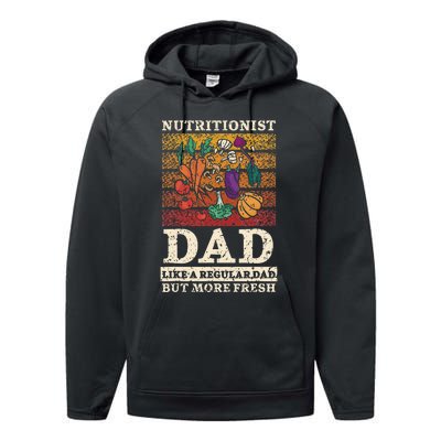 Nutritionist Dad Like A Regular Dad But More Fresh Performance Fleece Hoodie