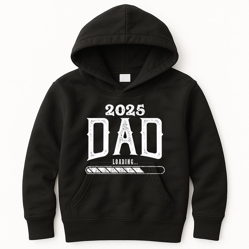 New Dad Loading 2025 Kids Hoodie