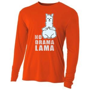 No Drama Llama Mama Camelid Alpaca Peace And Zen Yoga Gift Meaningful Gift Cooling Performance Long Sleeve Crew