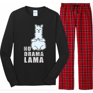 No Drama Llama Mama Camelid Alpaca Peace And Zen Yoga Gift Meaningful Gift Long Sleeve Pajama Set