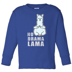 No Drama Llama Mama Camelid Alpaca Peace And Zen Yoga Gift Meaningful Gift Toddler Long Sleeve Shirt