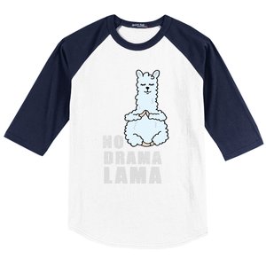 No Drama Llama Mama Camelid Alpaca Peace And Zen Yoga Gift Meaningful Gift Baseball Sleeve Shirt