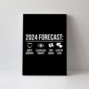 New Dad Mom 2024 Baby Arrival Forecast Exepting Canvas