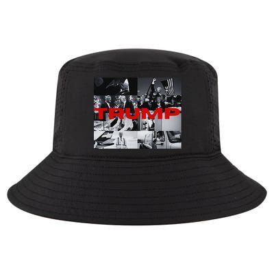 New! Dark Maga Trump Campaign Event 2024 Dark Maga Trump Cool Comfort Performance Bucket Hat