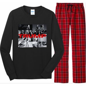 New! Dark Maga Trump Campaign Event 2024 Dark Maga Trump Long Sleeve Pajama Set