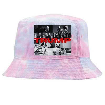 New! Dark Maga Trump Campaign Event 2024 Dark Maga Trump Tie-Dyed Bucket Hat