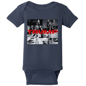 New! Dark Maga Trump Campaign Event 2024 Dark Maga Trump Baby Bodysuit