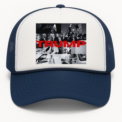 New! Dark Maga Trump Campaign Event 2024 Dark Maga Trump Trucker Hat