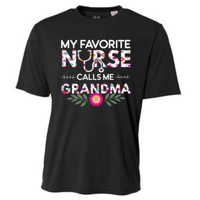 Nursing Design My Favorite Nurse Calls Me Grandma Cooling Performance Crew T-Shirt