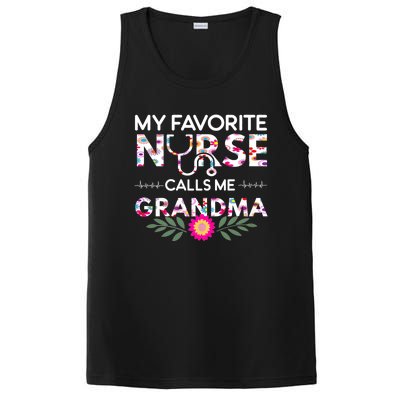 Nursing Design My Favorite Nurse Calls Me Grandma PosiCharge Competitor Tank