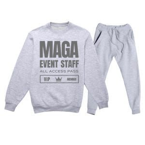 New! Dark Maga Event Staff Pass Dark Maga Blackout Dark Maga Premium Crewneck Sweatsuit Set