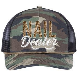 Nail Dealer Manicurist Nail Stylist Nail Artist Nail Tech Retro Rope Trucker Hat Cap