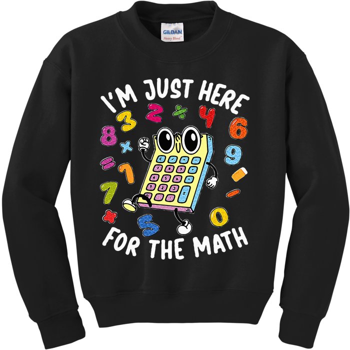 Number Day Maths Day Number Day Calculator Kids Sweatshirt