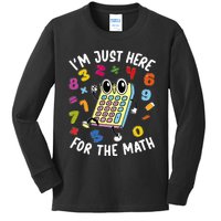 Number Day Maths Day Number Day Calculator Kids Long Sleeve Shirt