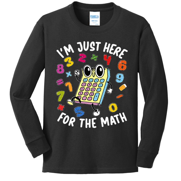 Number Day Maths Day Number Day Calculator Kids Long Sleeve Shirt