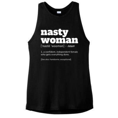 Nasty Definition Meaningful Gift Ladies PosiCharge Tri-Blend Wicking Tank