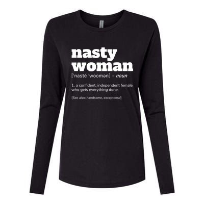 Nasty Definition Meaningful Gift Womens Cotton Relaxed Long Sleeve T-Shirt