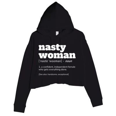 Nasty Definition Meaningful Gift Crop Fleece Hoodie