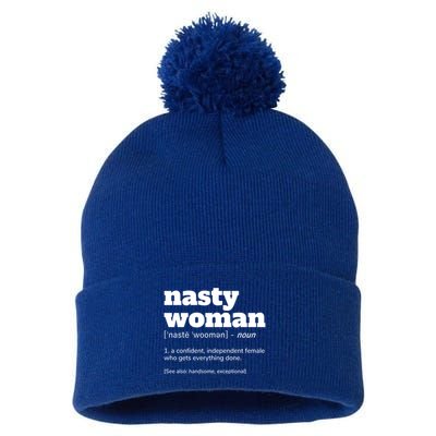 Nasty Definition Meaningful Gift Pom Pom 12in Knit Beanie