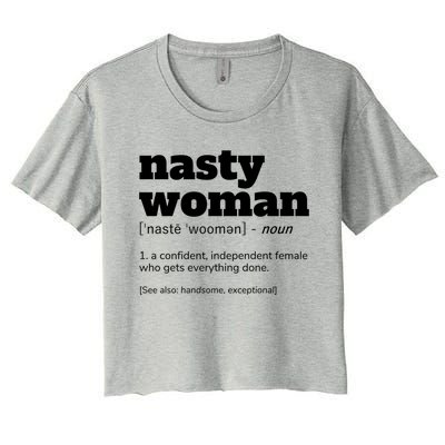 Nasty Definition Meaningful Gift Women's Crop Top Tee