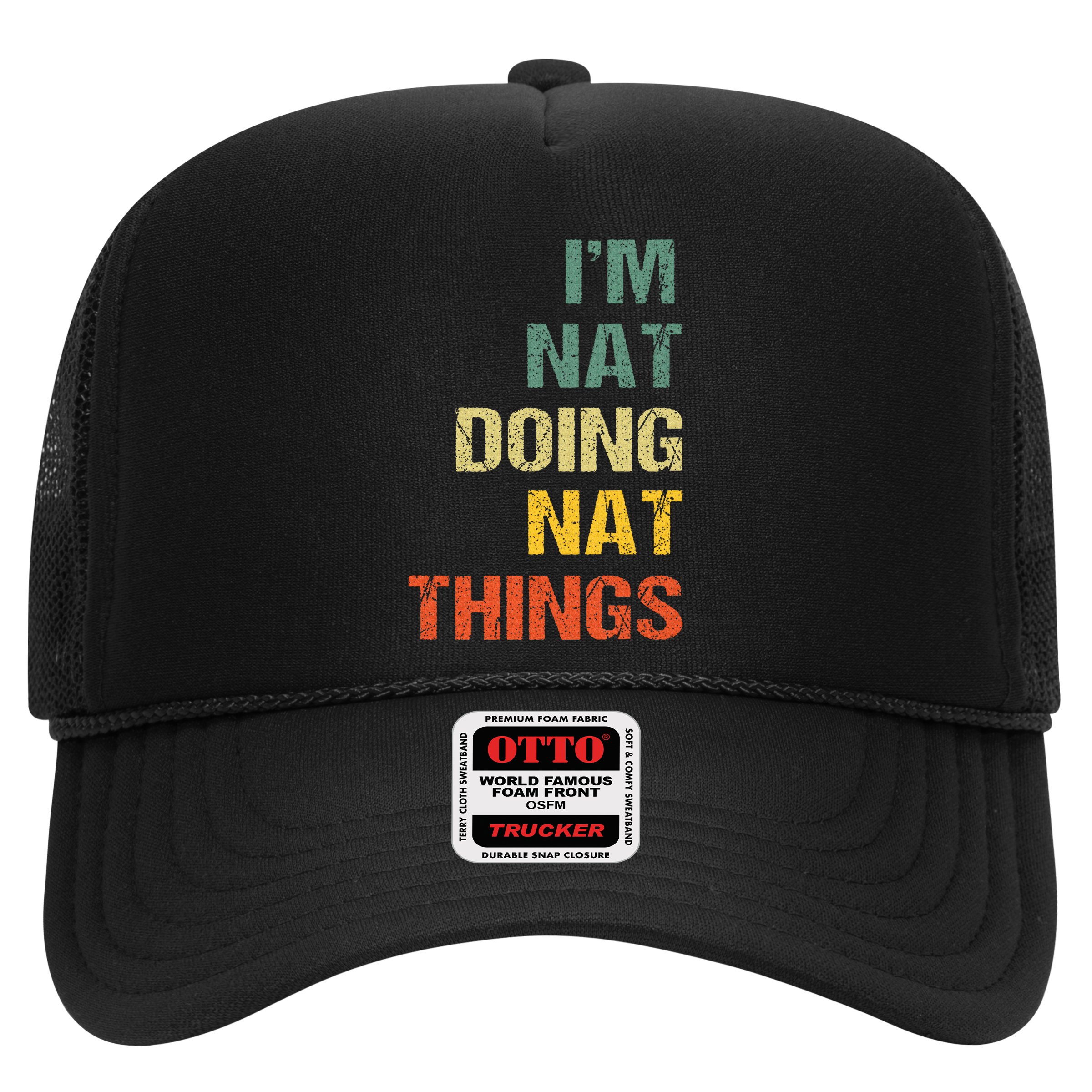 Nat Doing Nat Things Personalized Hat