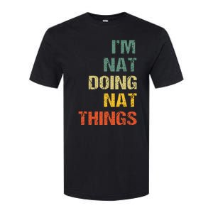 Nat Doing Nat Things Personalized Softstyle CVC T-Shirt