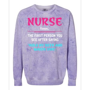 Nurse Definition Colorblast Crewneck Sweatshirt