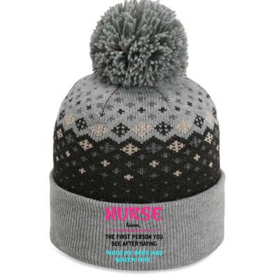 Nurse Definition The Baniff Cuffed Pom Beanie