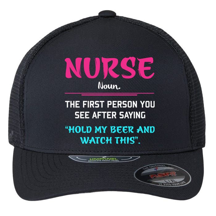 Nurse Definition Flexfit Unipanel Trucker Cap