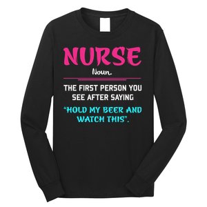 Nurse Definition Long Sleeve Shirt