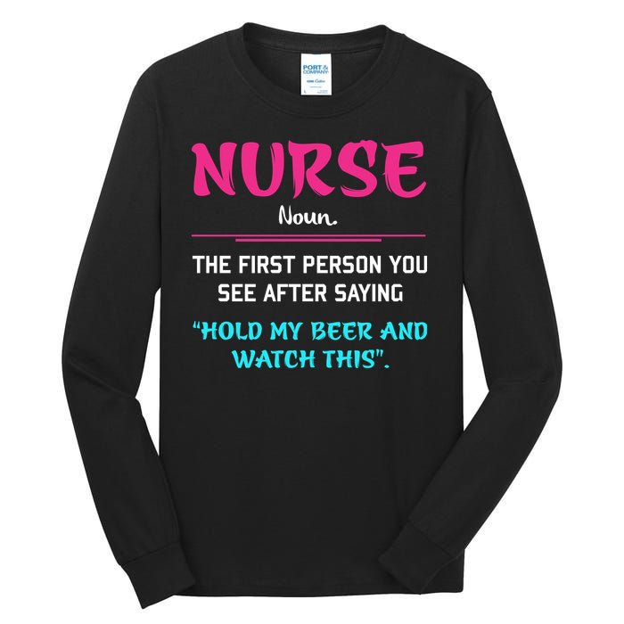 Nurse Definition Tall Long Sleeve T-Shirt