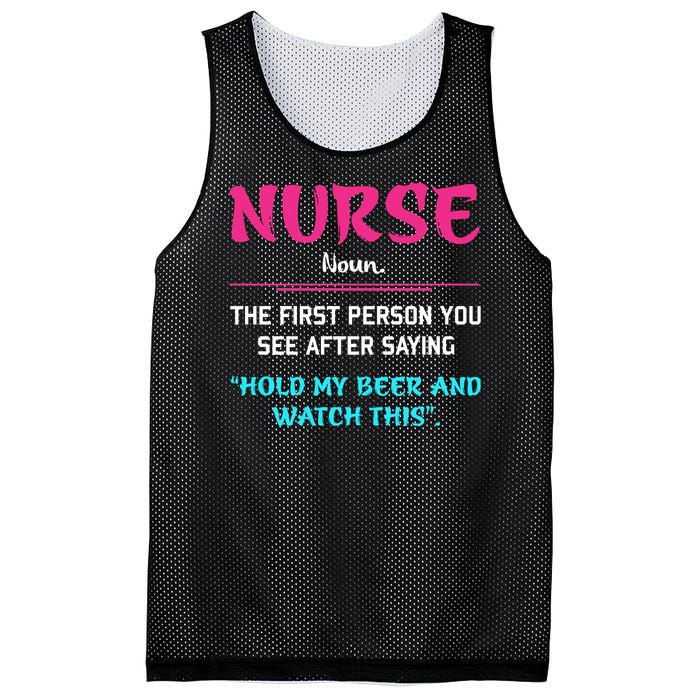 Nurse Definition Mesh Reversible Basketball Jersey Tank