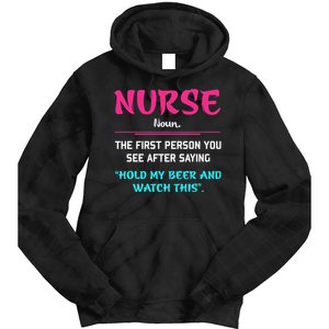 Nurse Definition Tie Dye Hoodie