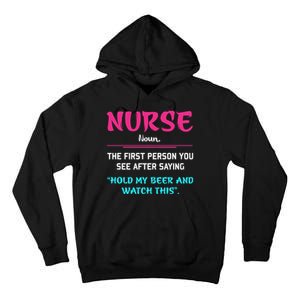 Nurse Definition Tall Hoodie