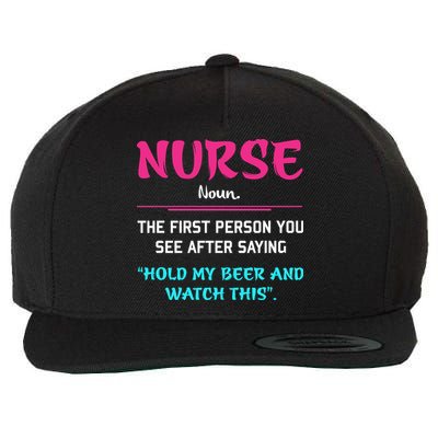 Nurse Definition Wool Snapback Cap