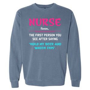 Nurse Definition Garment-Dyed Sweatshirt