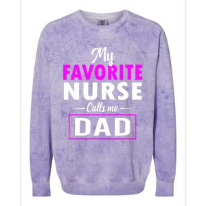 Nurse Dad Colorblast Crewneck Sweatshirt