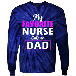 Nurse Dad Tie-Dye Long Sleeve Shirt