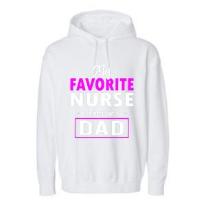 Nurse Dad Garment-Dyed Fleece Hoodie