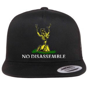 No Disassemble Flat Bill Trucker Hat