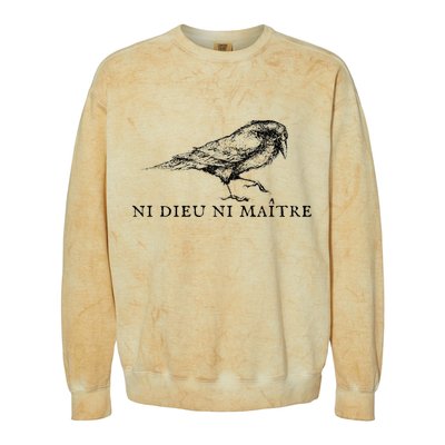 Ni Dieu Ni Maitre Colorblast Crewneck Sweatshirt