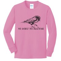Ni Dieu Ni Maitre Kids Long Sleeve Shirt