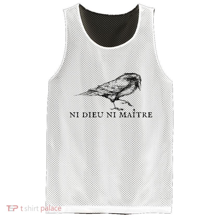 Ni Dieu Ni Maitre Mesh Reversible Basketball Jersey Tank