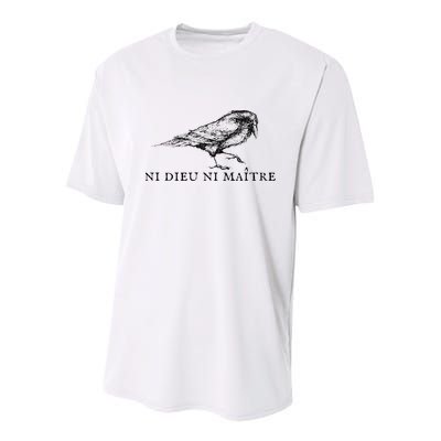 Ni Dieu Ni Maitre Youth Performance Sprint T-Shirt