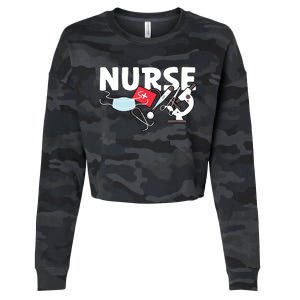 Nurse's Day Nurse Week Funny Nurse Life Awesome Cute Cool Cropped Pullover Crew