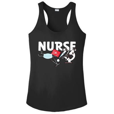 Nurse's Day Nurse Week Funny Nurse Life Awesome Cute Cool Ladies PosiCharge Competitor Racerback Tank