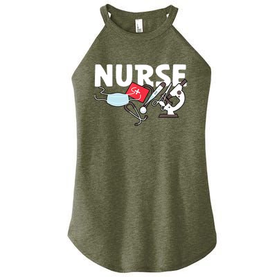 Nurse's Day Nurse Week Funny Nurse Life Awesome Cute Cool Women's Perfect Tri Rocker Tank